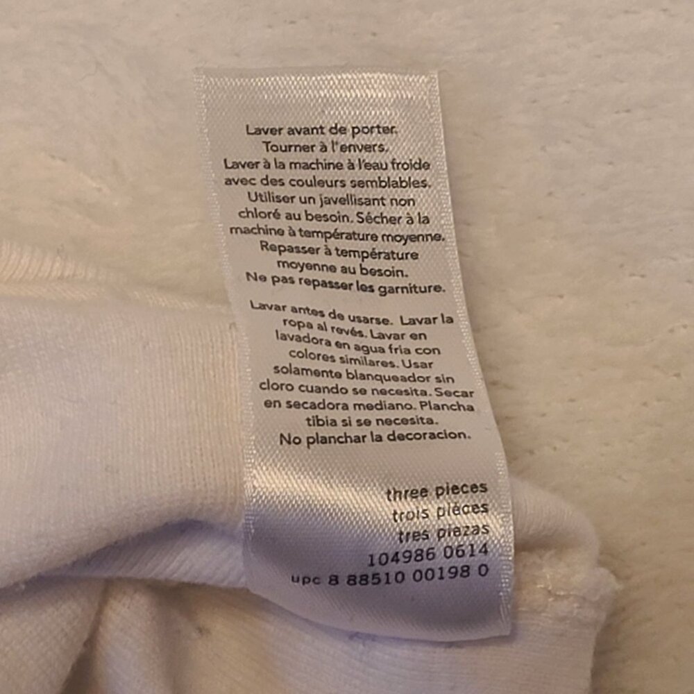Carters Baby One Piece Perfect In Every Way Cat Design 6M White - Picture 8 of 11